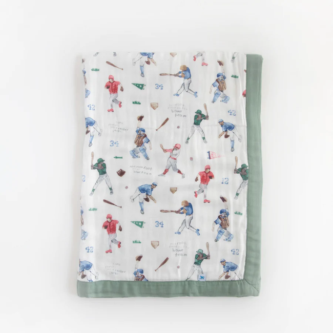 Little Unicorn Deluxe Muslin Baby Quilt - Soft & Breathable Nursery Blanket for Boys & Girls - Perfect for Swaddling, Stroller, Crib & Photo Shoots