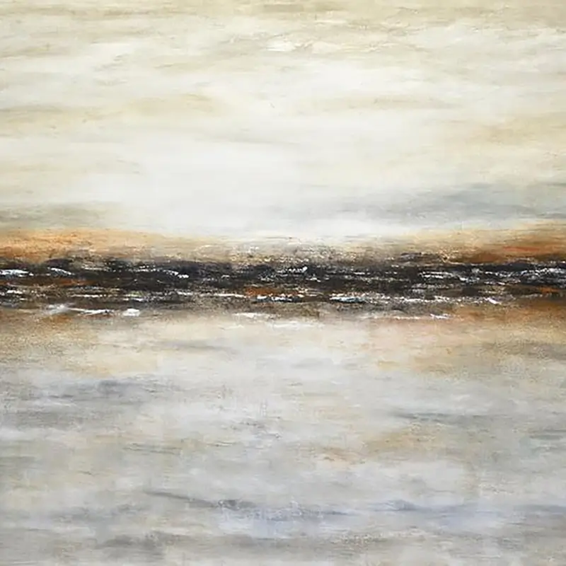 Ocean and Sky Painting #OS 027 - Handmade Canvas Wall Art for Home Decor, Office & Living Room - Beautiful Seascape Landscape Artwork for Coastal & Beach House Style