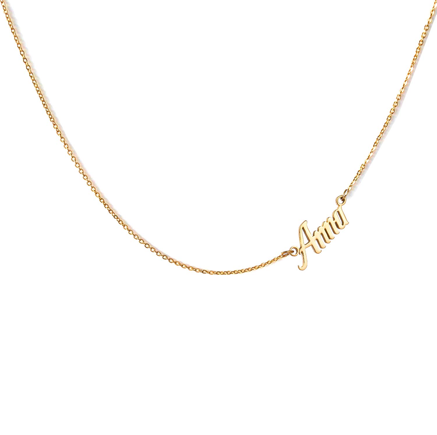 Custom Name Necklace Personalized Jewelry for Women - Unique Graduation Gift, Birthday Present & Everyday Wear - Engraved Any Name in Elegant Script