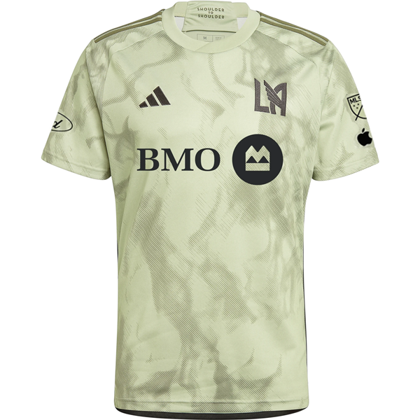 Adidas LAFC Denis Bouanga Away Jersey 2024/25 - Magic Lime with MLS & Apple TV Patches | Authentic Soccer Jersey for Fans & Collectors | Perfect for Games, Training & Gifts