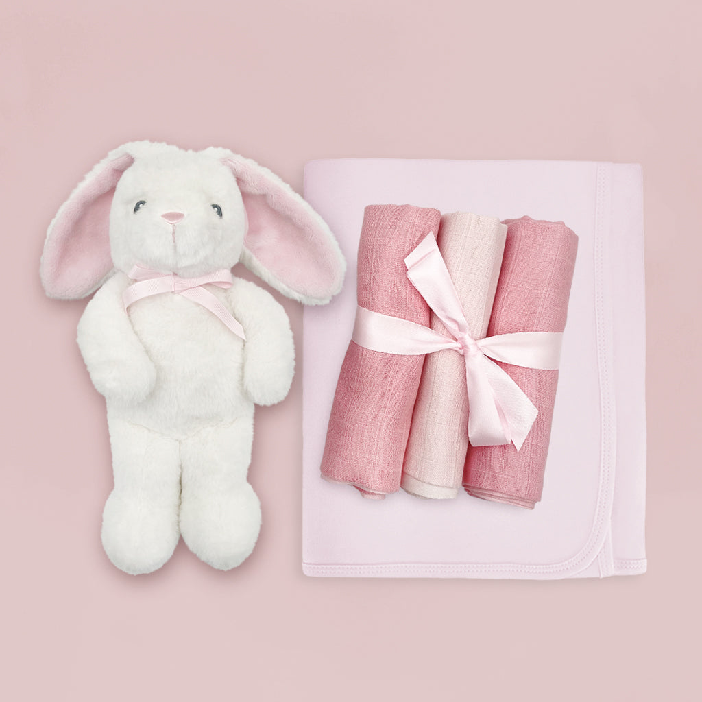 Luxury Baby Gift Basket for New Parents - Pink | Perfect for Baby Showers, Birthdays & Newborn Welcome Gifts