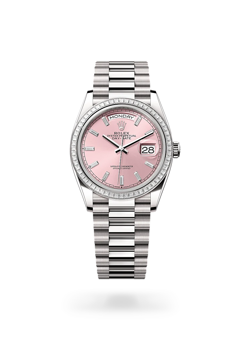 Rolex Day Date 36 18K White Gold Watch M128399TBR-0029 | Luxury Men's Watch for Business & Formal Occasions | Richter & Phillips Jewelers