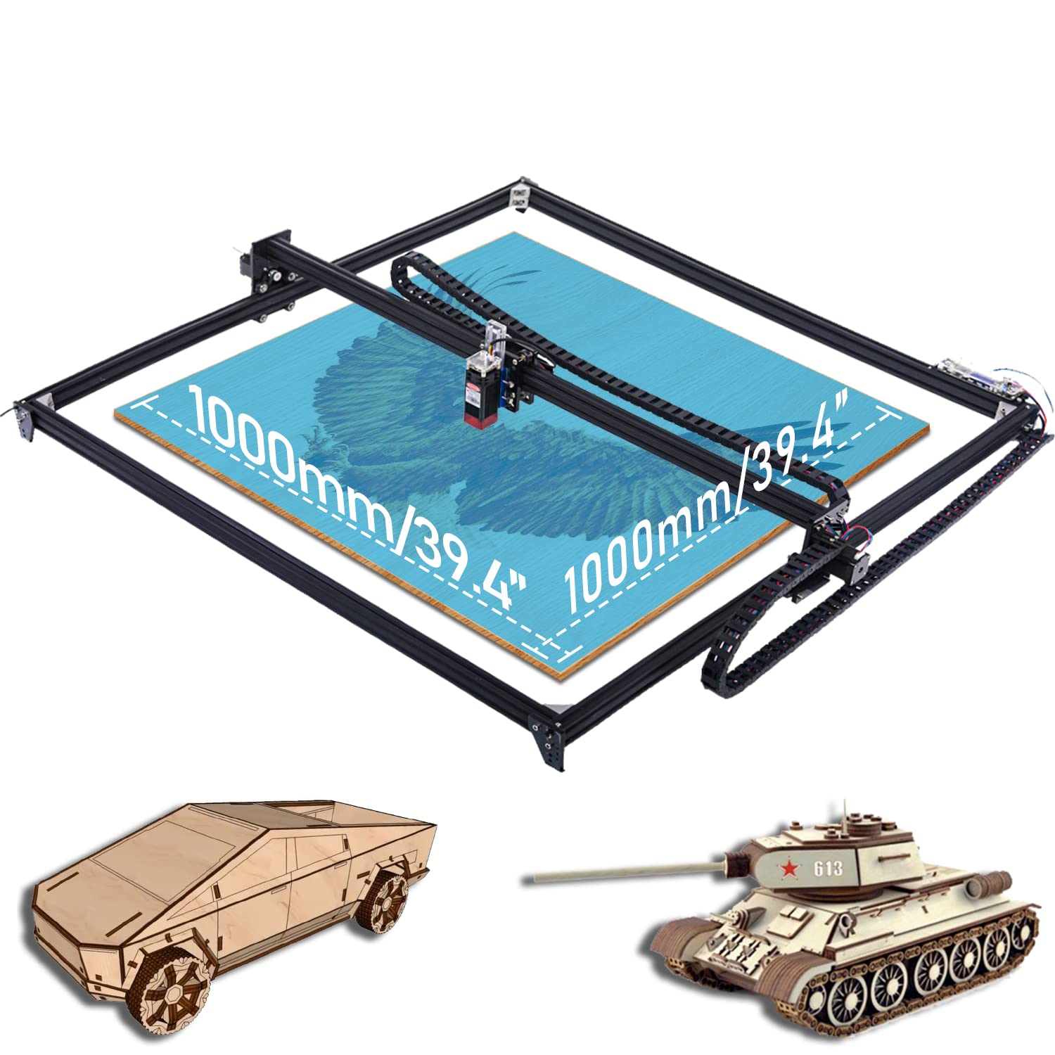 40W Laser Engraving & Cutting Machine - 39.4×39.4