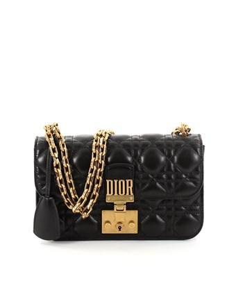Dior Lambskin DiorAddict Flap Bag Black - Luxury Designer Handbag for Women, Perfect for Evening Parties & Special Occasions
