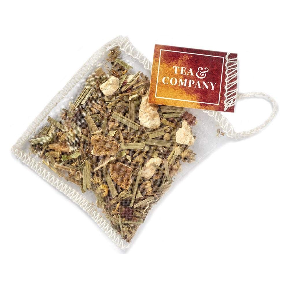 Organic Chamomile Yuzu Herbal Tea by Mighty Leaf - Caffeine-Free Relaxation Blend for Stress Relief & Better Sleep - Perfect for Evening Wind Down & Meditation Moments
