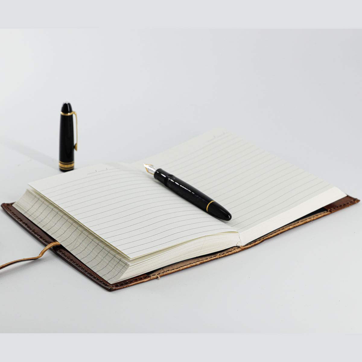 Handmade Leather Journal with Lined Paper & 18 Inch Laptop Messenger Bag - Premium Leather Briefcase Combo for Men & Women | Perfect for Office, Travel & Business Professionals