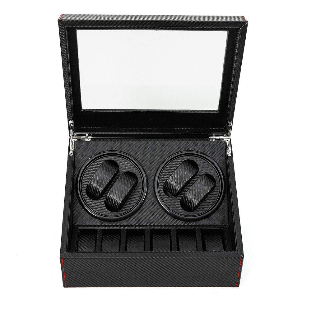 YIYIBYUS 4+6 Watch Winder Box - Automatic Rotation for Watch Collection - US Stock
