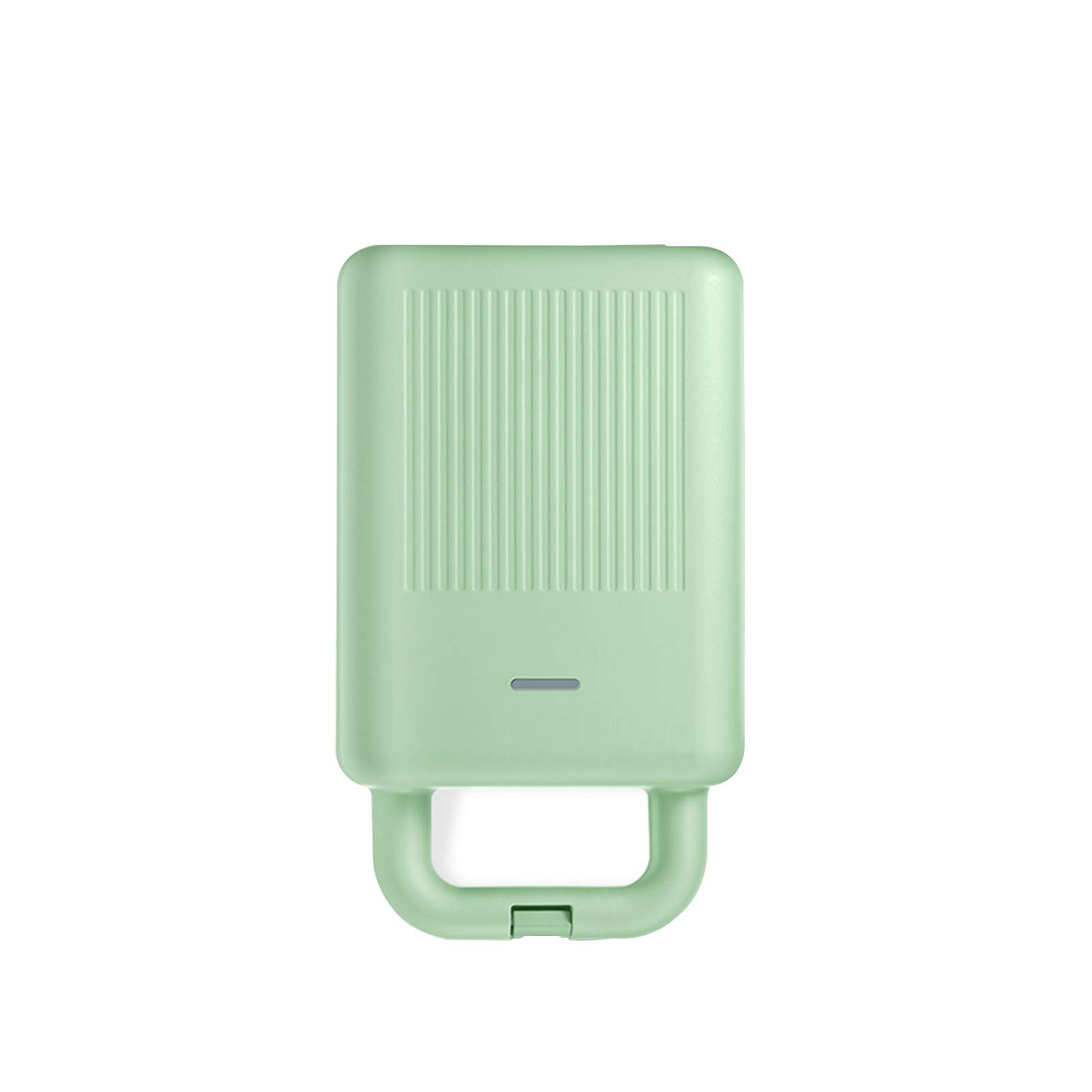 YUMEIGE 600W Electric Sandwich Maker & Waffle Iron - Detachable Non-Stick Plates, Dual Independent Switches, Compact Breakfast Toaster for Home, Office, Dorm (Green) - Perfect for Quick Breakfasts, Snacks & Party Finger Foods