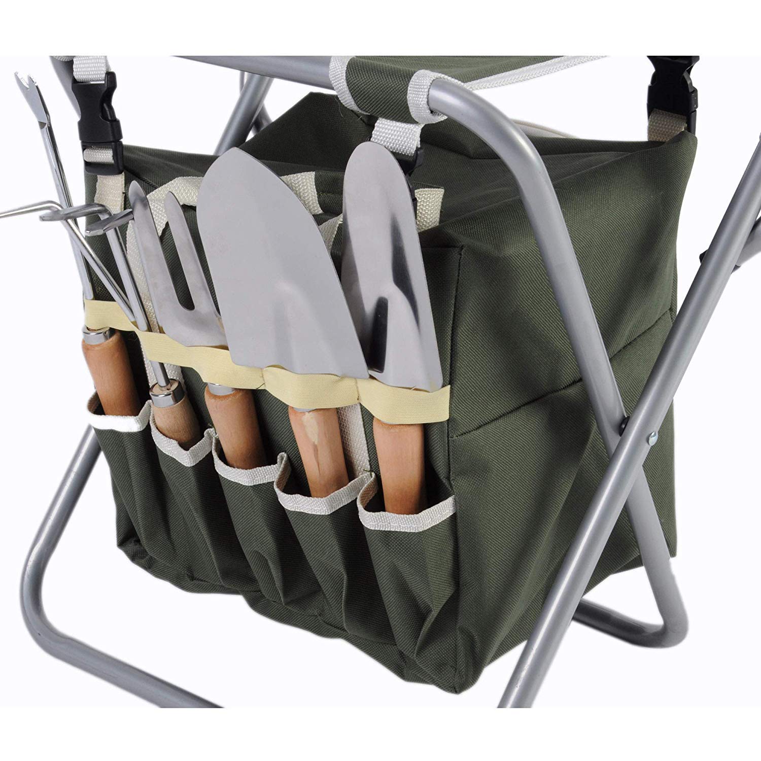 9 PCS Heavy Duty Garden Tools Set with Storage Organizer - Ergonomic Gardening Kit for Men & Women - Perfect for Planting, Weeding & Outdoor Yard Work