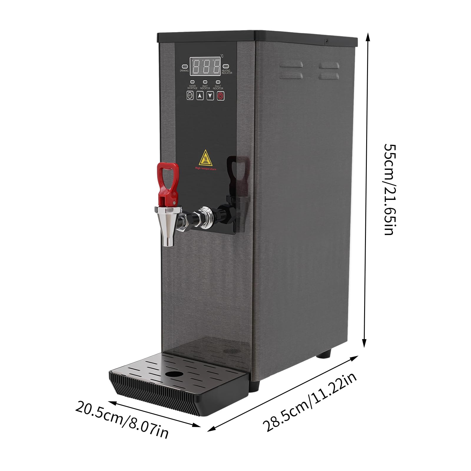 Commercial Electric Hot Water Dispenser 20L/5.28Gal - 3000W Fast Boiling Water Boiler for Tea, Coffee, Dessert Shops & Hotels (45L/H Output) - Perfect for High-Demand Beverage Service and Food Preparation