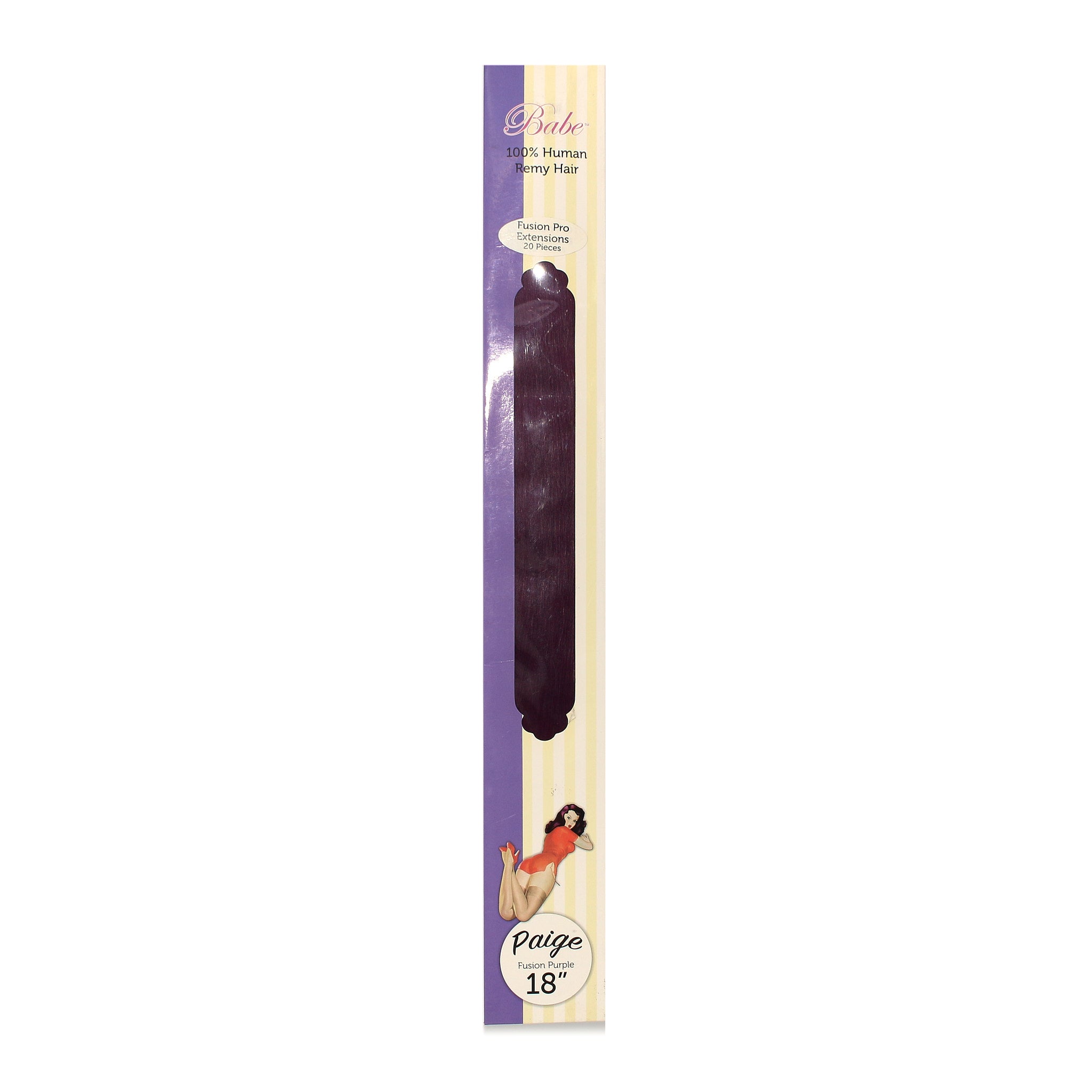 100% Human Remy Hair Extensions - Fusion Pro Purple Paige 18