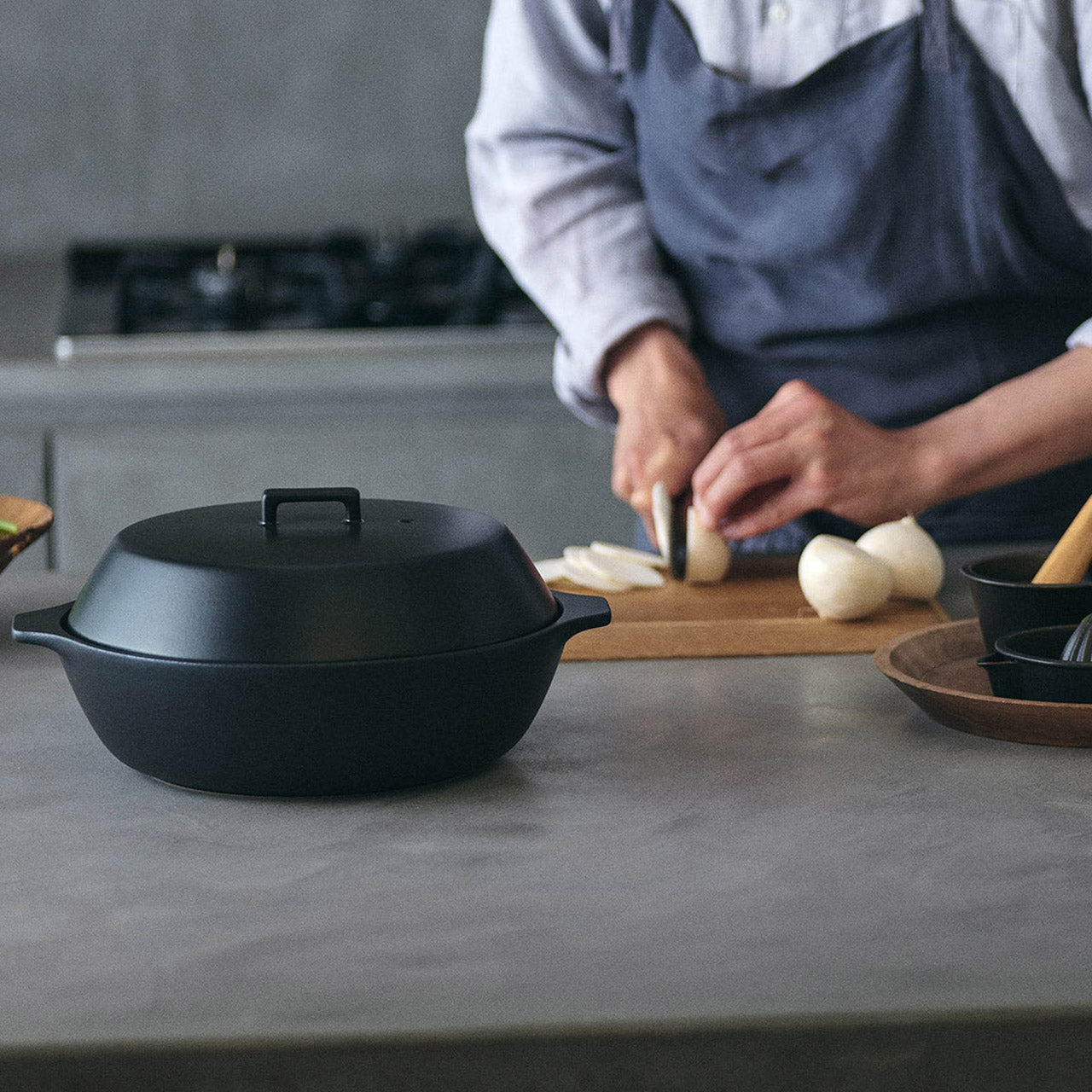 Premium Kakomi 1.2L Ceramic Cooking Pot - Durable Stoneware for Soups, Stews & Slow Cooking | Ideal for Stovetop, Oven & Serving Dishes