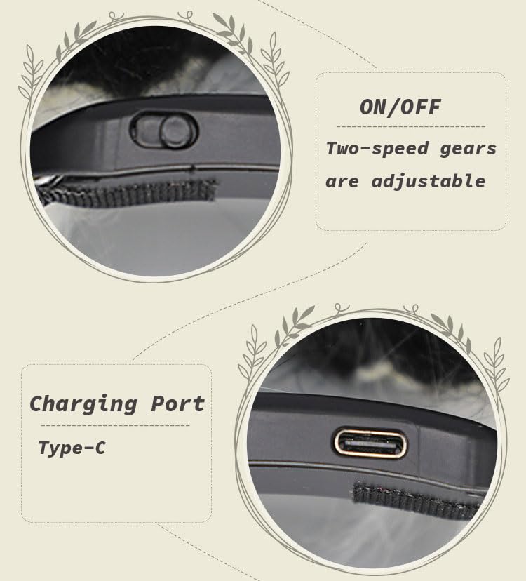 Rechargeable Movable Cat Ears Headband - Realistic Simulation Animal Ears Hair Accessory for Cosplay, Halloween, and Costume Parties