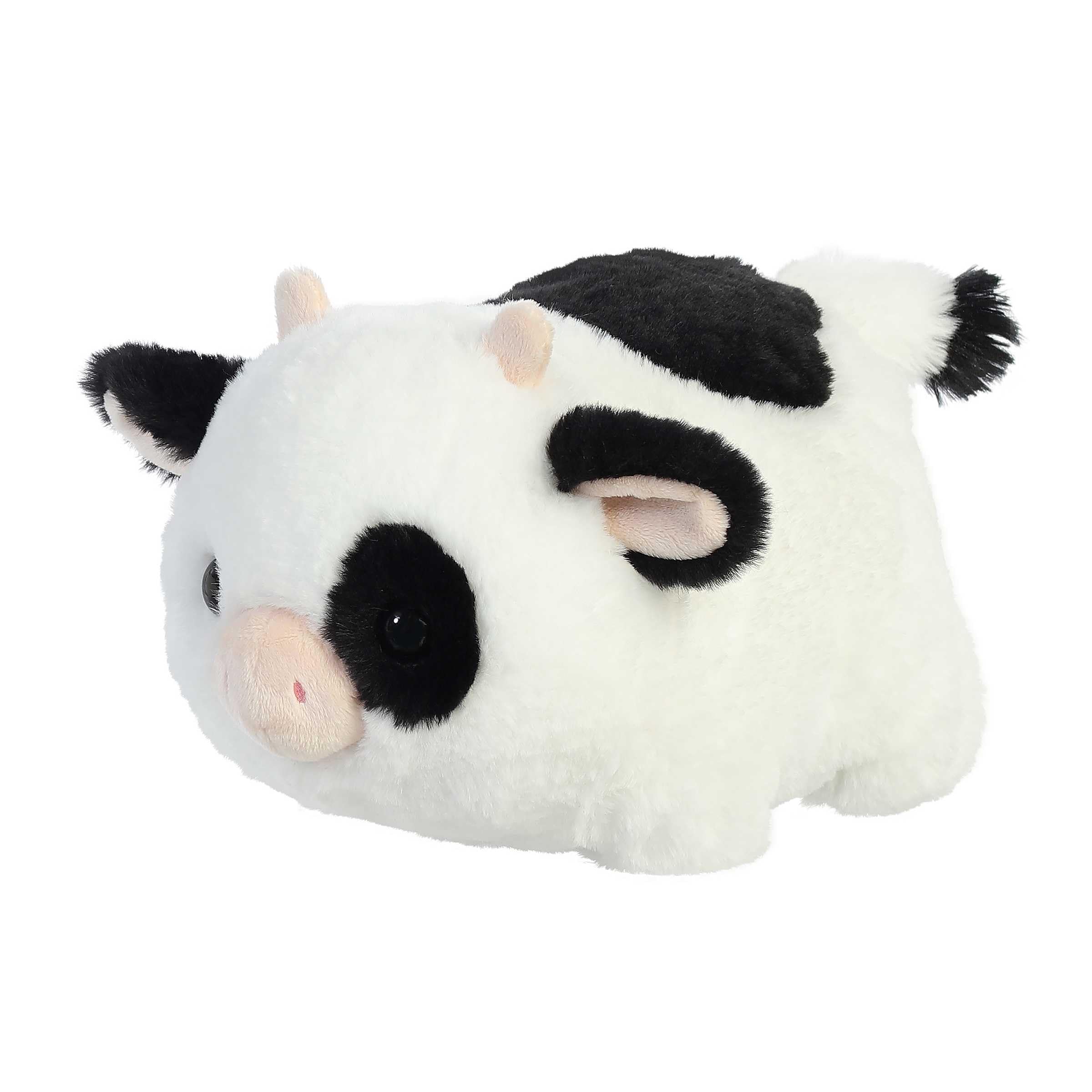 Aurora® Adorable Spudsters™ Tutie Cow Plush Toy - 10 Inch Soft White Stuffed Animal for Kids, Best Comforting Cuddles & Playful Companion - Perfect for Nursery Decor, Birthday Gifts & Bedtime Snuggles