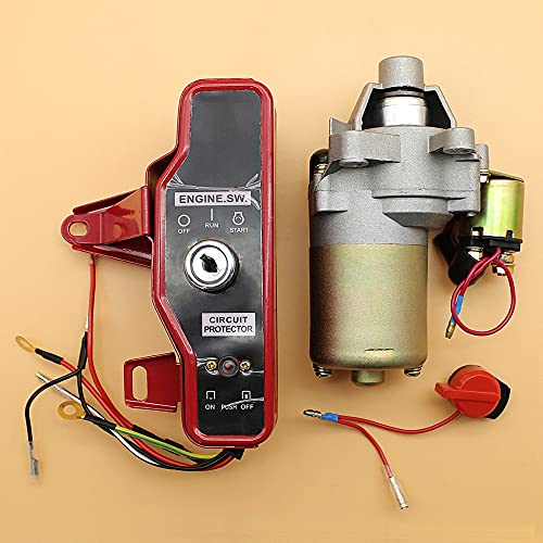 Honda GX160 GX200 168F 170F Engine Starter Motor Ignition Switch Control Box Key Kit - Compatible with 2KW 3KW 5.5HP 6.5HP Small Engines - Perfect for Lawn Mowers, Generators & Power Equipment