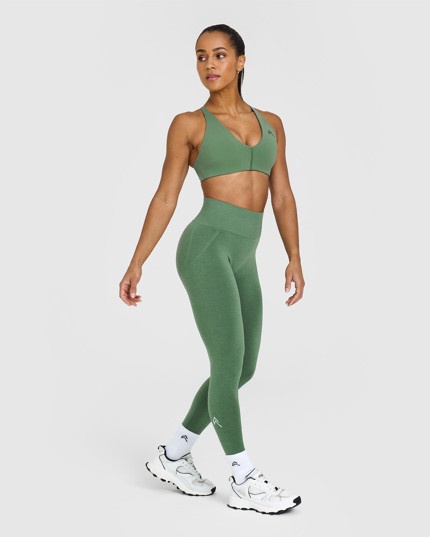 High-Waisted Seamless Leggings for Women - Comfortable Yoga Pants, Workout Leggings, Forest Green | Perfect for Yoga, Gym, Running & Lounge Wear