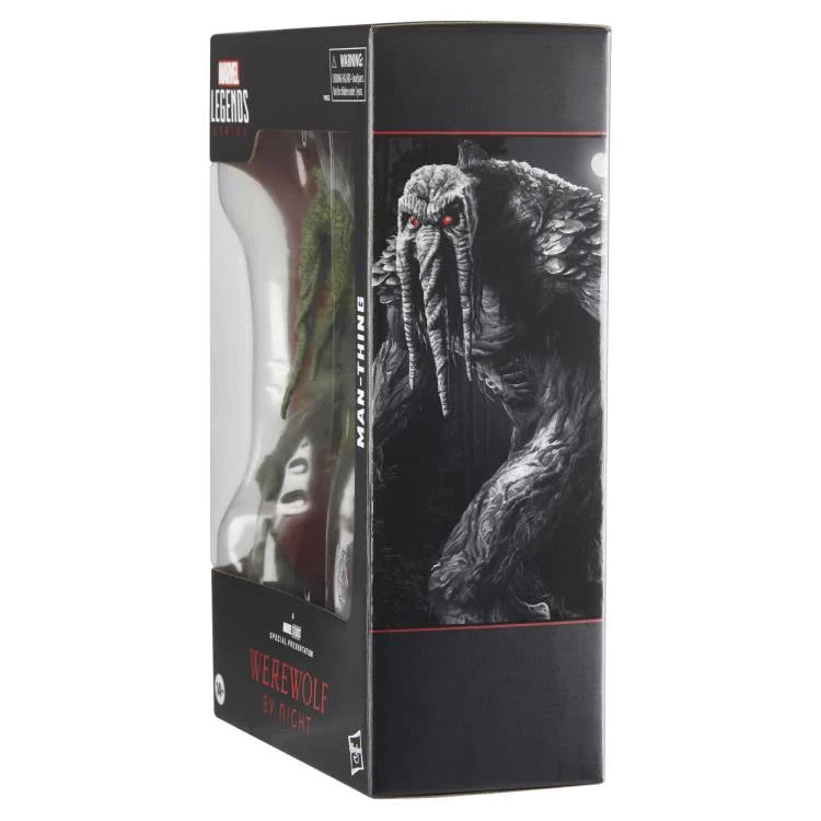 Werewolf by Night Marvel Legends Series Man-Thing 6-Inch Action Figure - Collectible Toy for Marvel Fans, Superhero Display & Comic Book Collectors