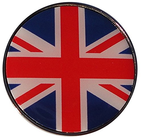 British Flag Golf Ball Marker - Premium Metal Hat Clip Marker for Golfers - Perfect Golf Gift for Men & Women - Ideal for Golf Tournaments, Practice & Casual Play
