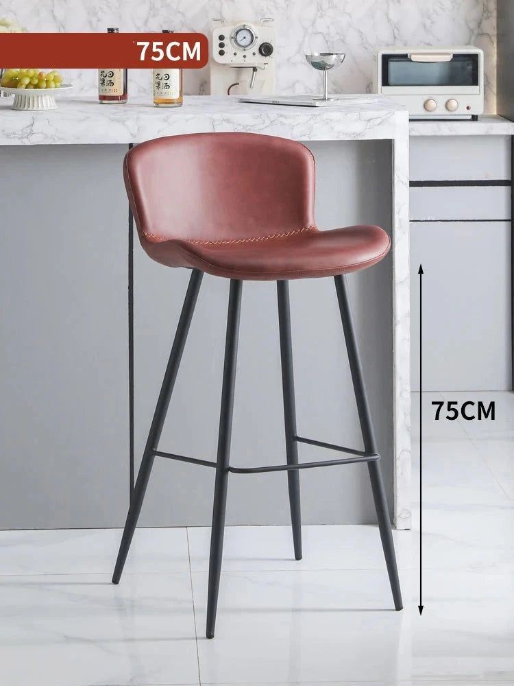 Ergonomic Bar Stools for Kitchen Island - Adjustable Height Counter Stools with Back Support - Perfect for Dining, Entertaining & Home Office Use