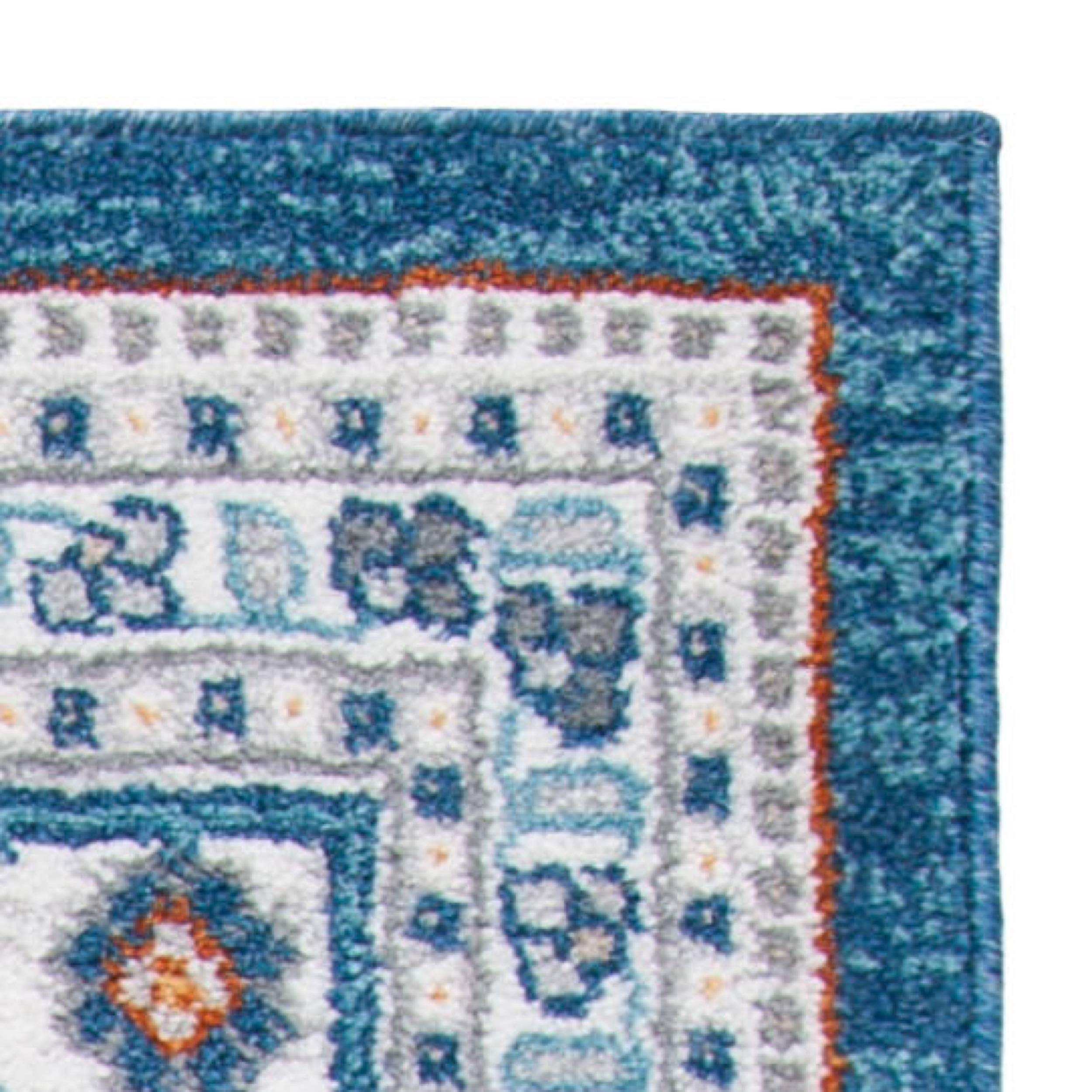 SAFAVIEH Liberty Collection 9' x 12' Dark Blue & Ivory Oriental Design Non-Shedding Area Rug - Easy Care, Durable for High Traffic - Perfect for Living Room, Bedroom & Home Decor (LIB756N)