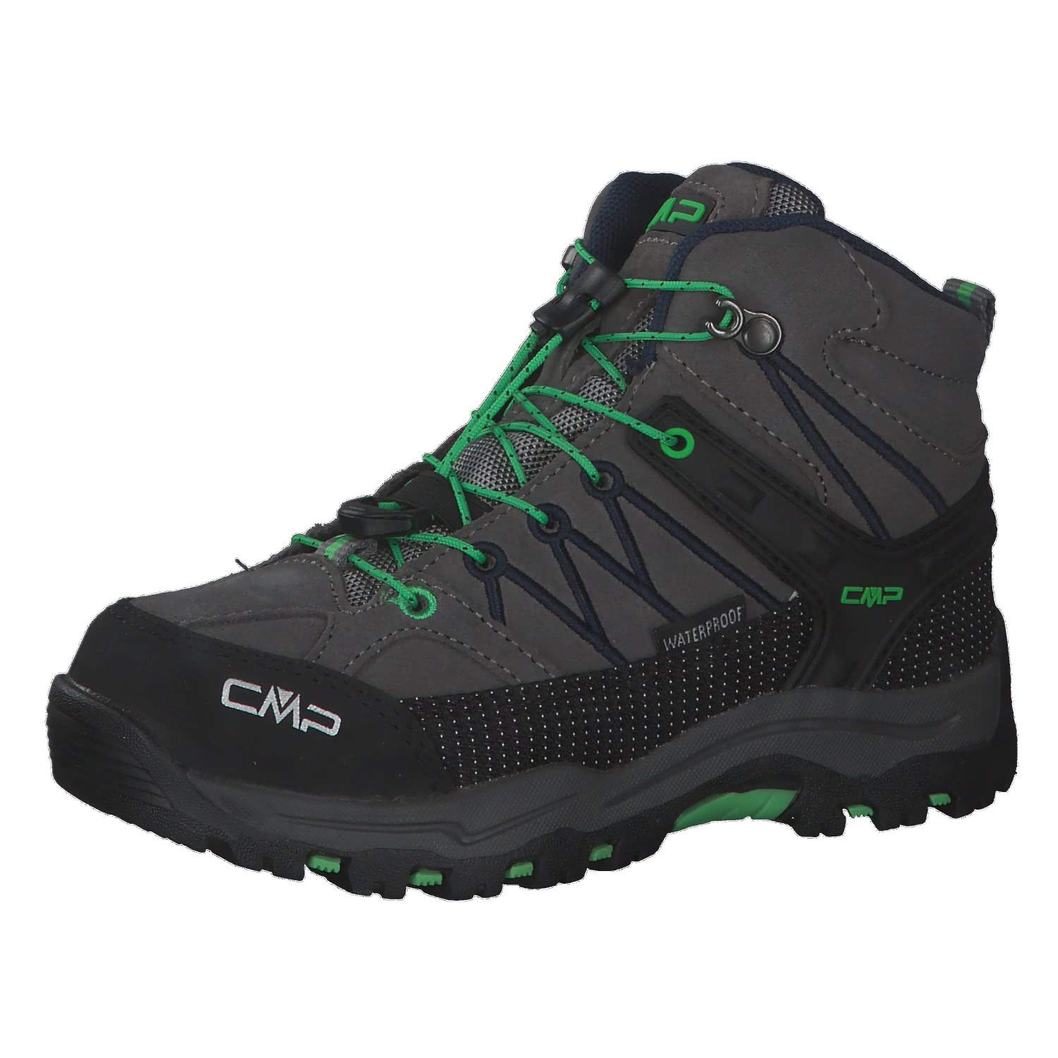 CMP Rigel Mid WP Waterproof Hiking Boots for Kids - EU Size 31 - Durable Outdoor Shoes for Boys & Girls - Perfect for Hiking, Camping, and School Activities