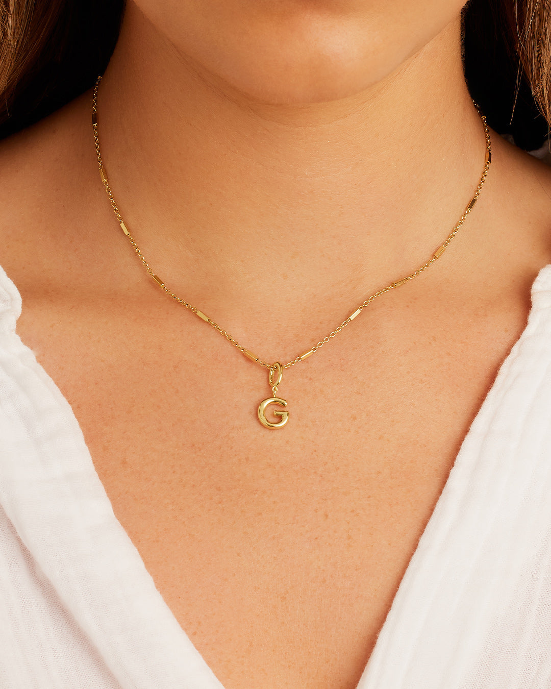 Alphabet Helium Parker Charm - Stylish Initial Letter Pendant Necklace for Women, Perfect for Gifts, Birthdays & Everyday Wear