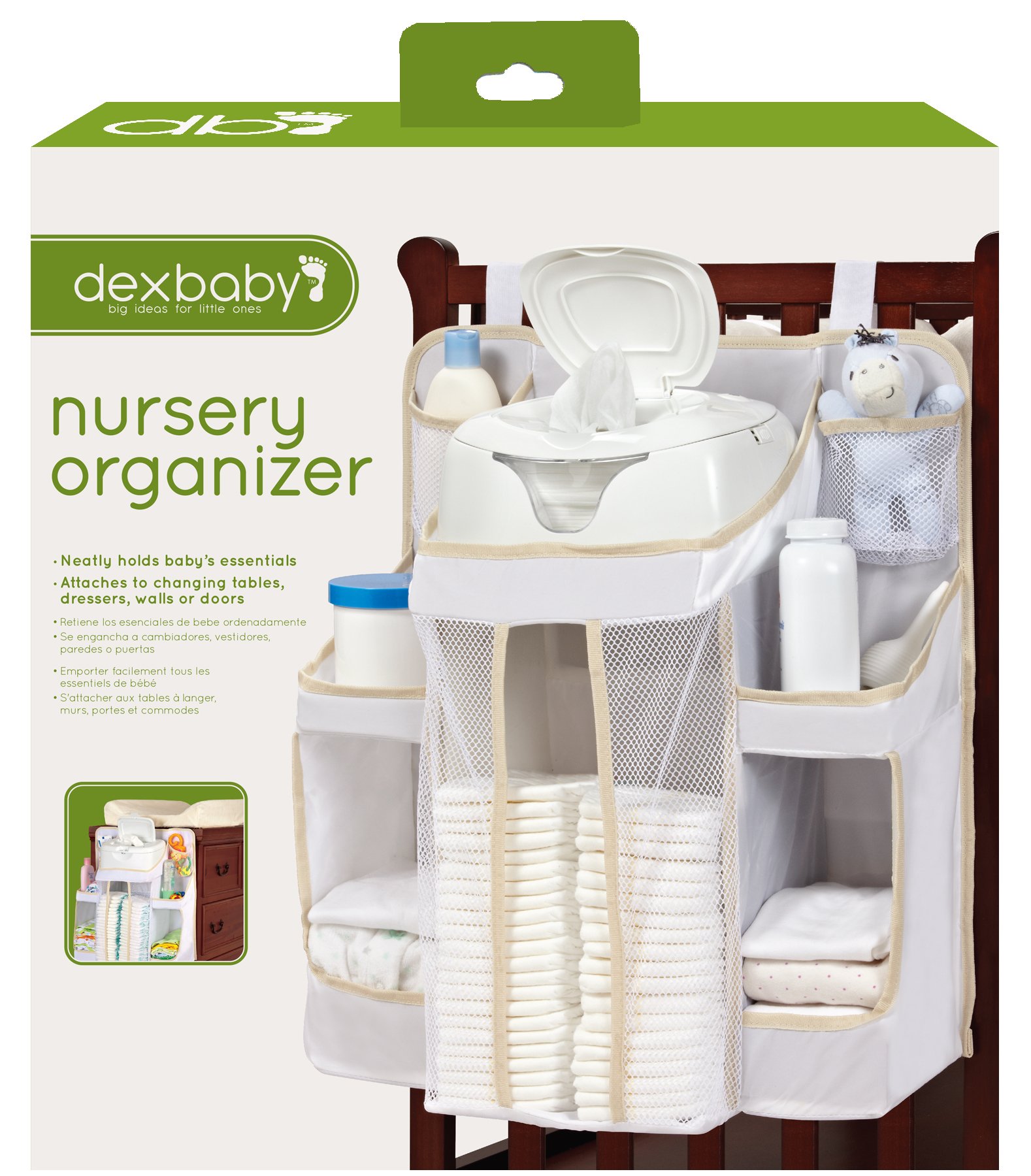 Baby Diaper Caddy Organizer - Portable Nursery Storage for Diapers, Wipes & Essentials - Perfect for Nursery, Baby Shower Gifts & On-the-Go Parents