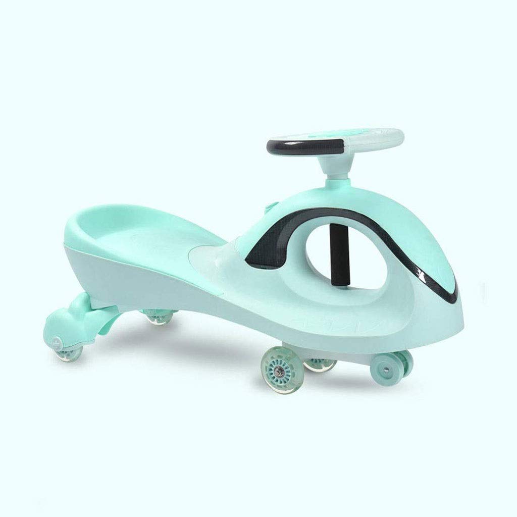 Ygqtbc Kids Swing Bike - Gyro Balance Bike for Boys & Girls Ages 1-6 with Silent Wheels | Outdoor Ride-On Toy for Toddler Learning & Backyard Play