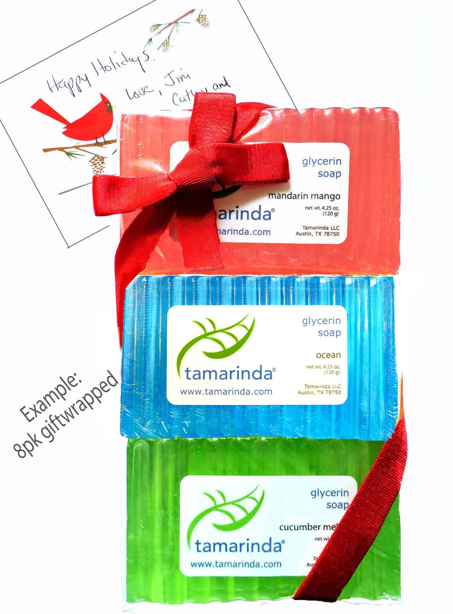 Natural Glycerin Soap Bar Set - 6 Pack Moisturizing Hand & Body Soap for Dry Skin - Fresh Scented Bath Soap for Spa, Shower & Gift Giving