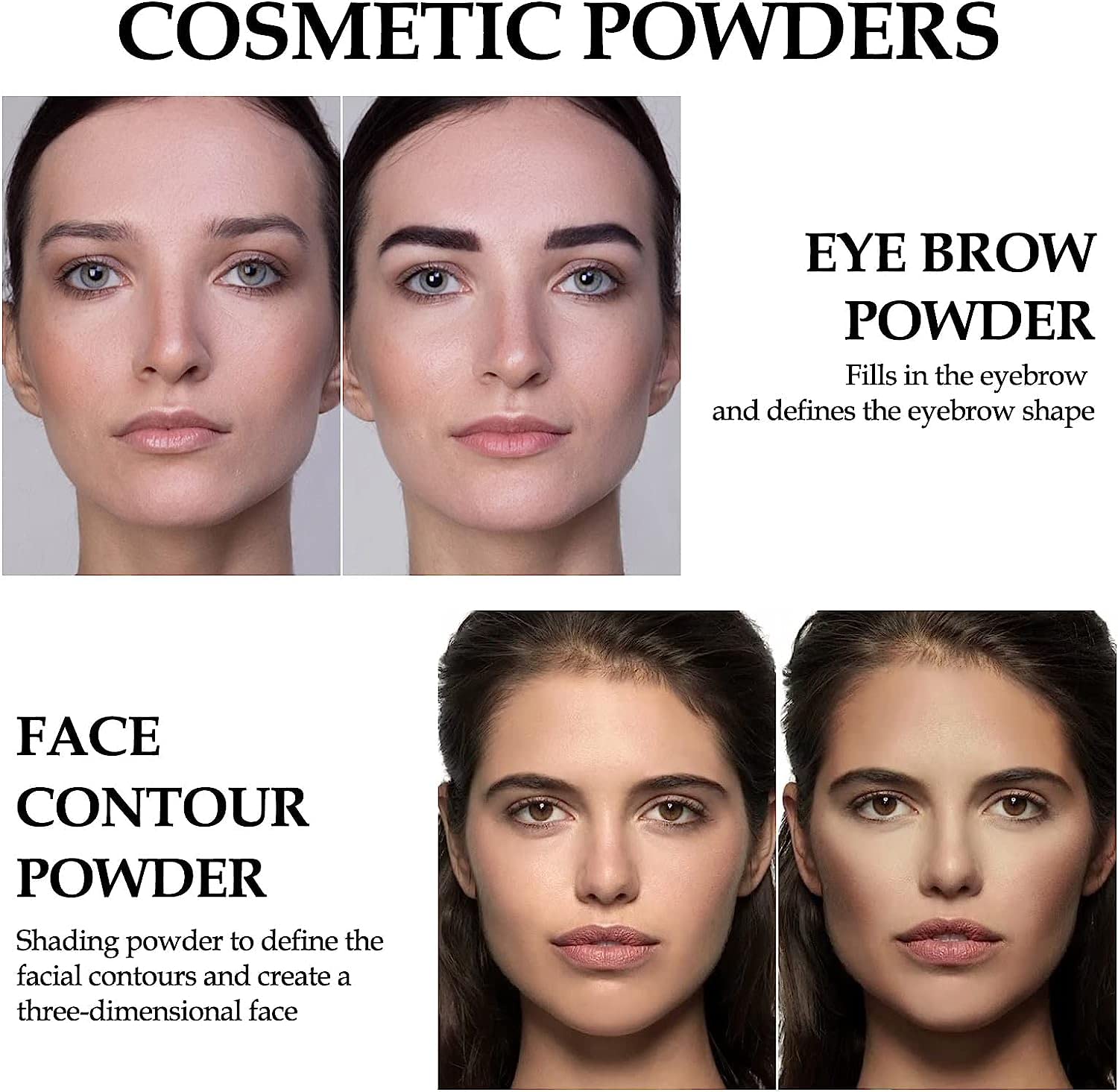 VBA Hair Shadow Powder & Hairline Powder Stick - Thinning Hair Concealer for Hair Loss, Root Touch-Up Powder to Cover Bald Spots & Hair Fall (Black, 178g) - Perfect for Daily Use, Travel & Quick Hairline Fixes