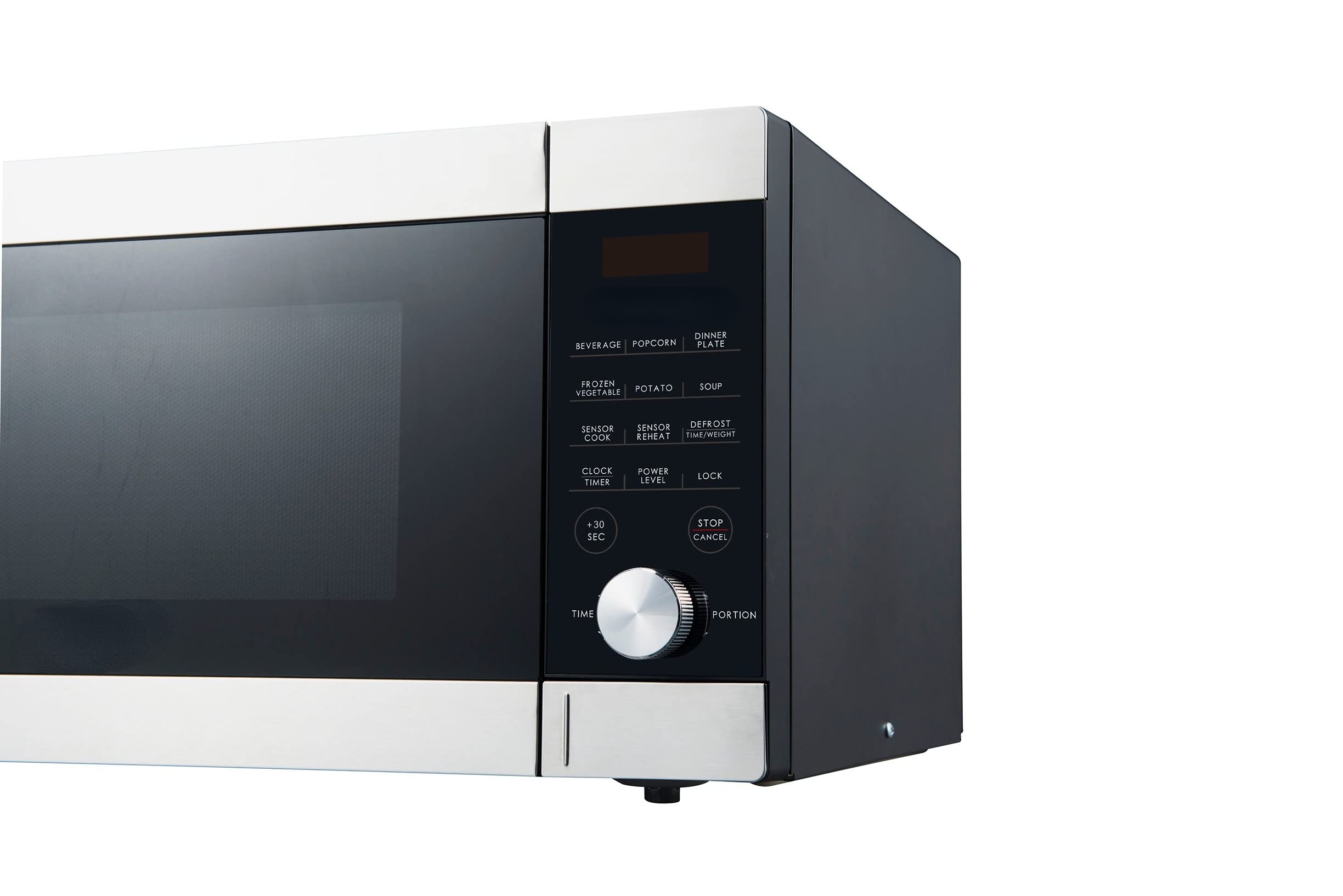 Express Wave 1.1 Cu ft Sensor Microwave Oven with Smart Cooking Technology - Stainless Steel - Perfect for Small Kitchens, Dorms & Apartments