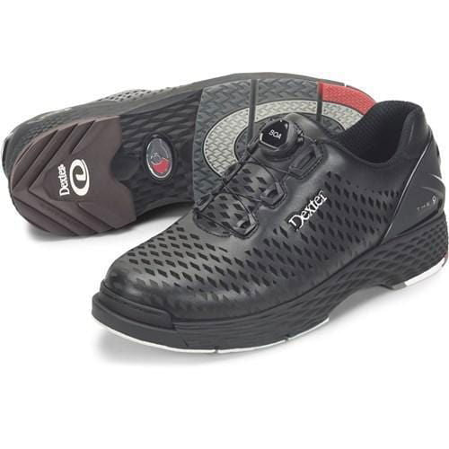Dexter Men's THE C9 Lazer Black Wide Bowling Shoes - Professional Comfort for League Play & Tournament Bowling