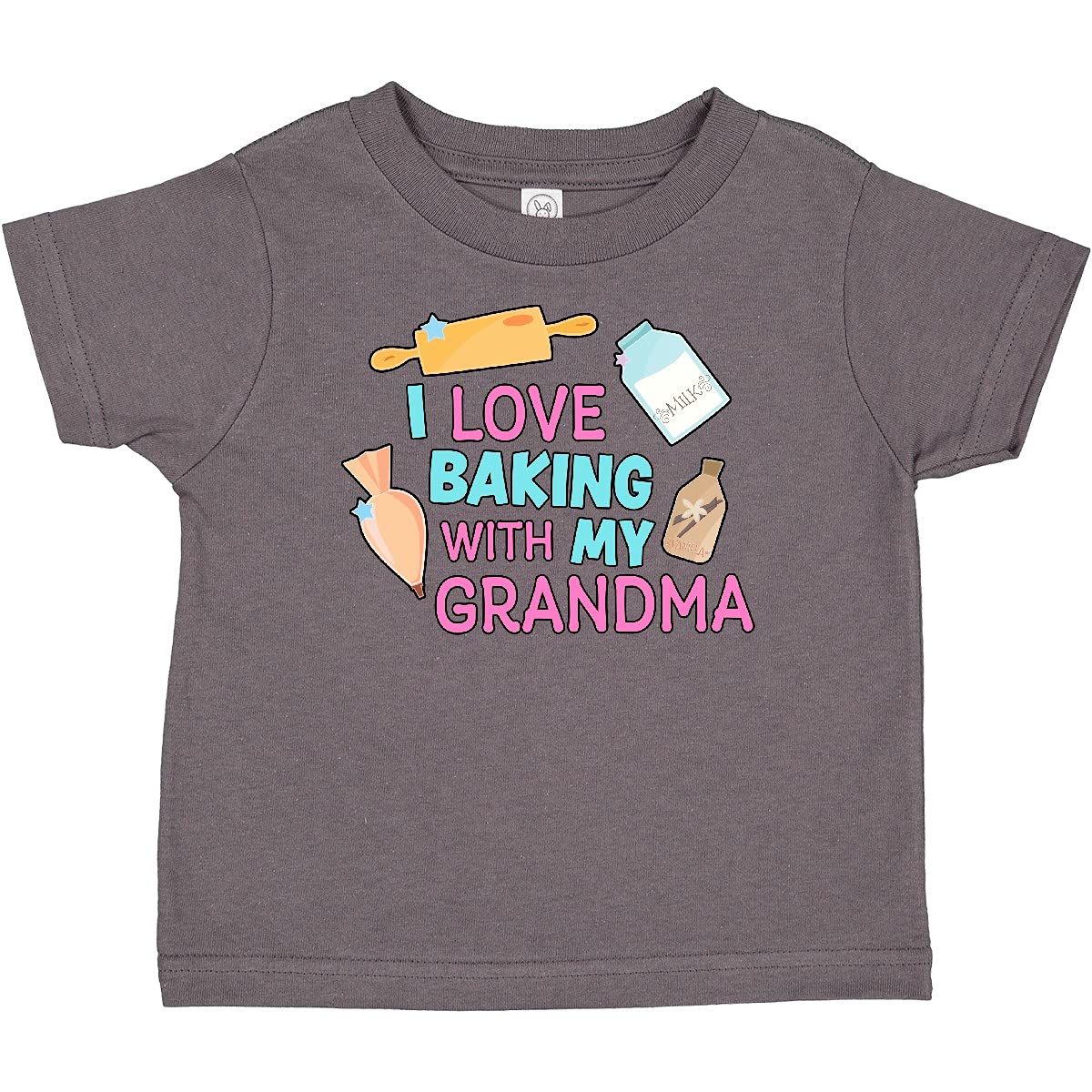 I Love Baking with My Grandma Baby T-Shirt | Cute Grandparent Gift | Soft Cotton Toddler Tee | Baking-Themed Outfit for Family Activities