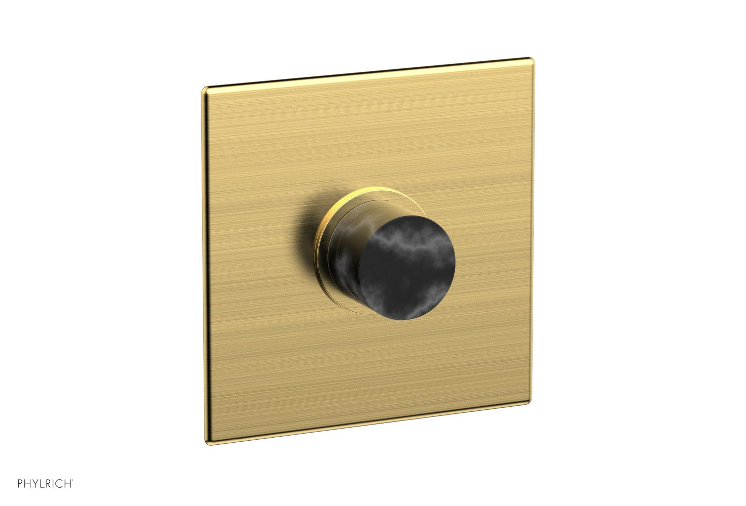 BASIC II Pressure Balance Square Shower Plate with Black Marble Handle Trim 4 186 - Modern Bathroom Upgrade for Luxurious Shower Experience
