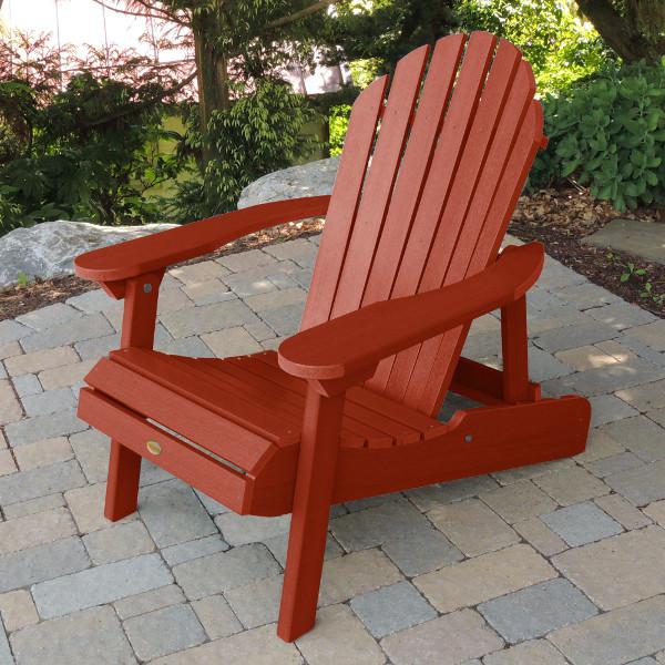 Hamilton Outdoor Folding & Reclining Adirondack Chair - Portable Patio Lounge Chair for Backyard, Poolside & Beach - Weather-Resistant Comfort for Relaxing Outdoors