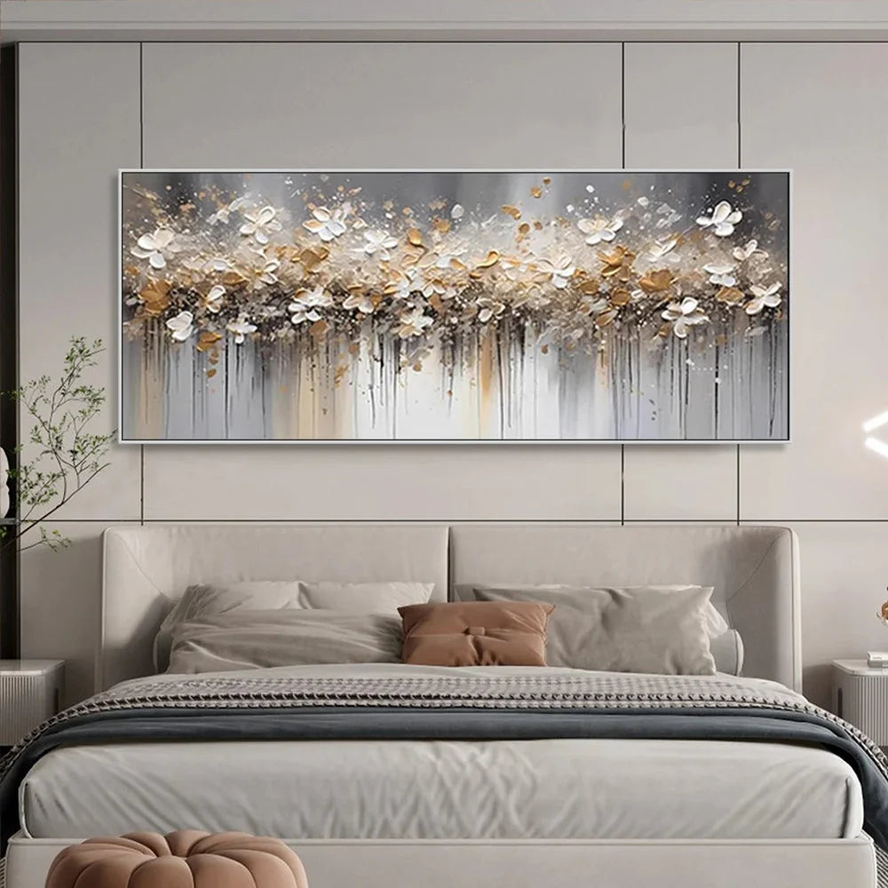 Beautiful Flower and Tree Canvas Painting #FT 201 - Perfect for Home Decor, Office Wall Art, and Gift Giving