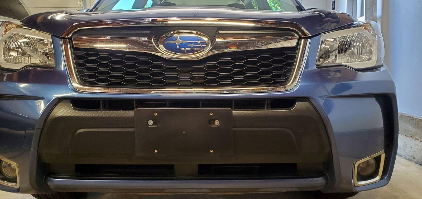 Subaru Front License Plate Mount Bracket Kit - Round Hole Adapter with 2 Toggle Anchors, Bolts & Screws - Plastic License Plate Holder & Relocator for Cars & Trucks - Perfect for Off-Roading & Custom Vehicle Modifications
