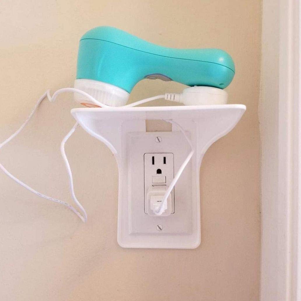 Wall Mount Phone Holder - Kitchen & Bathroom Storage Rack for Home Organization