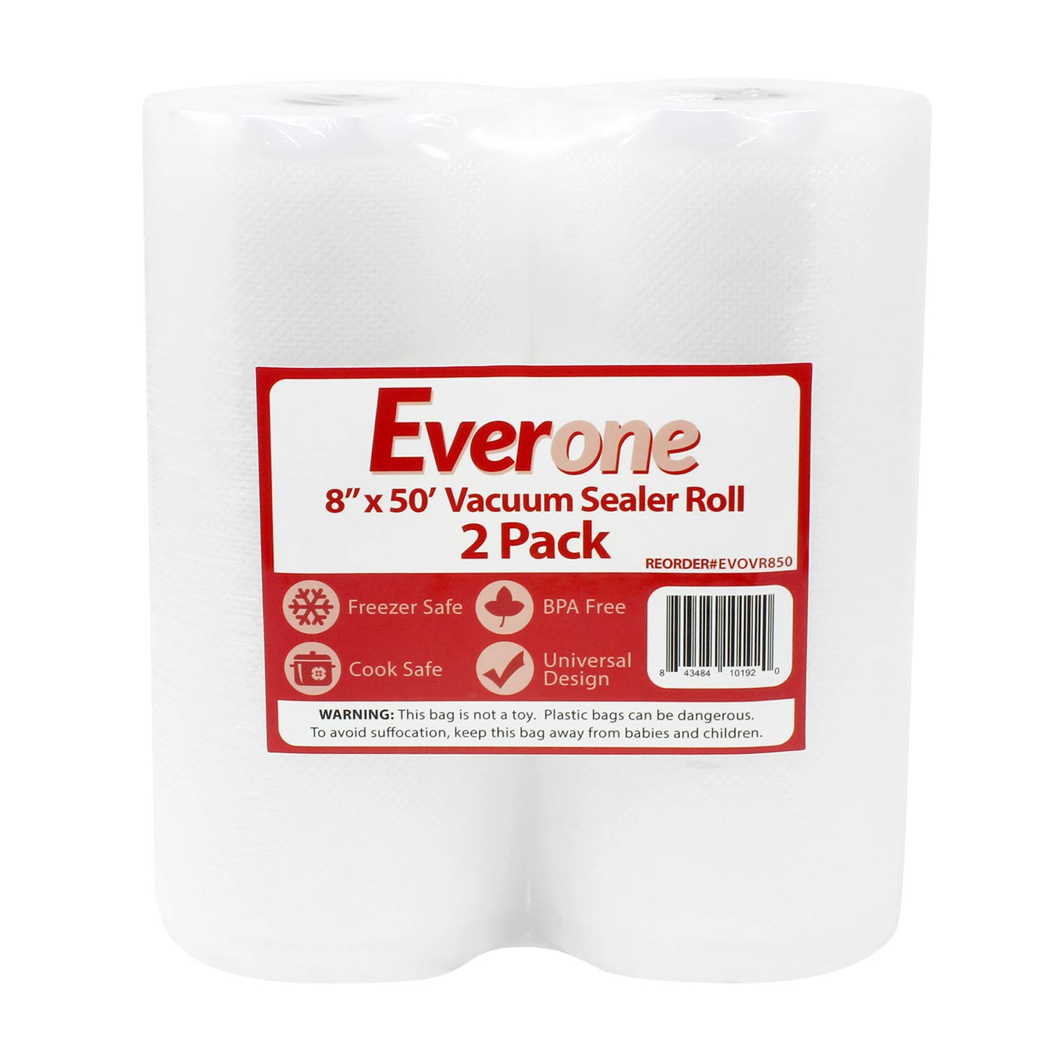 Premium Vacuum Sealer Bags Rolls for Sous Vide, Food Saver & Meal Prep - 8