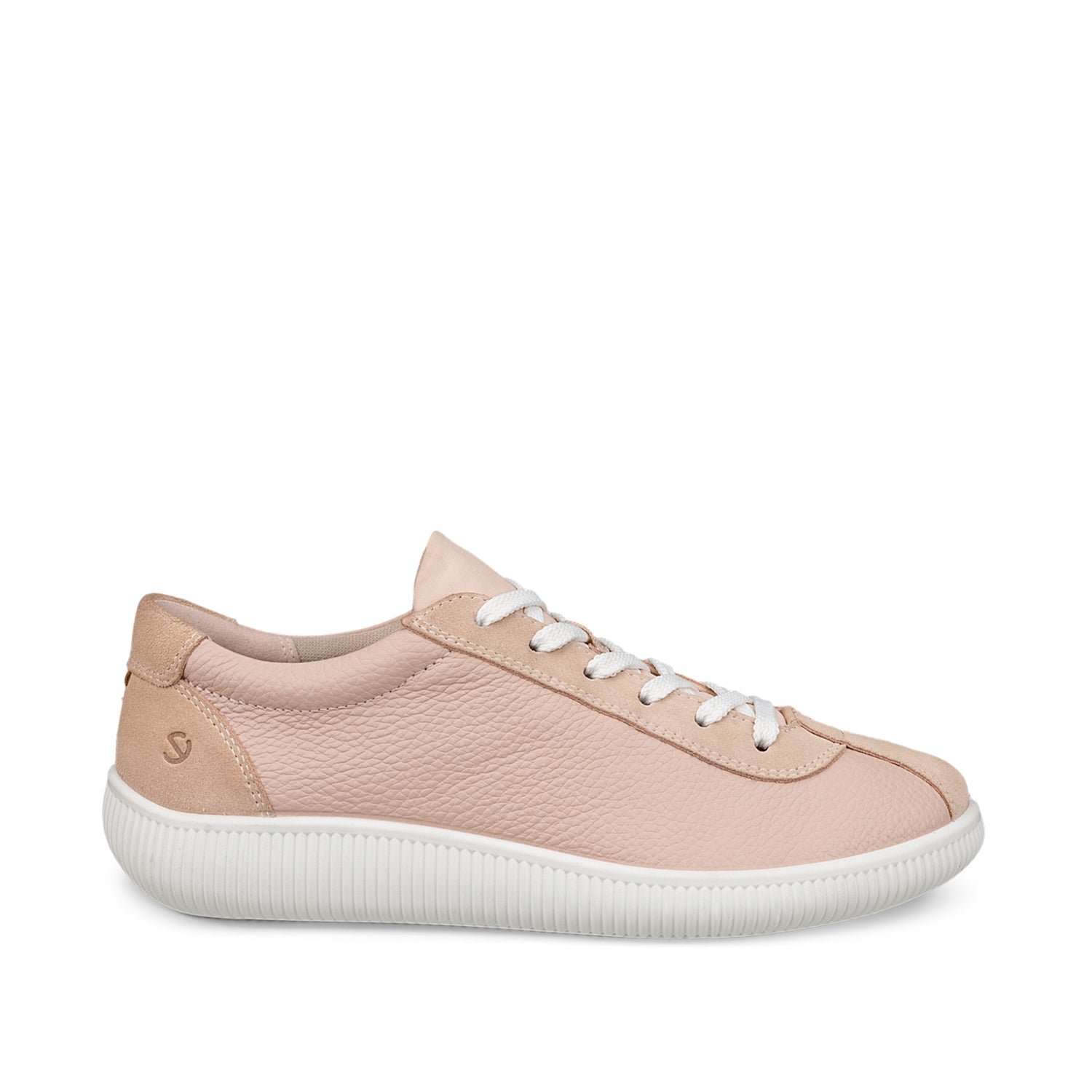 ECCO Women's Soft Zero Comfortable Walking Shoes in Rose Dust - Lightweight Casual Sneakers for Work, Travel & Everyday Wear