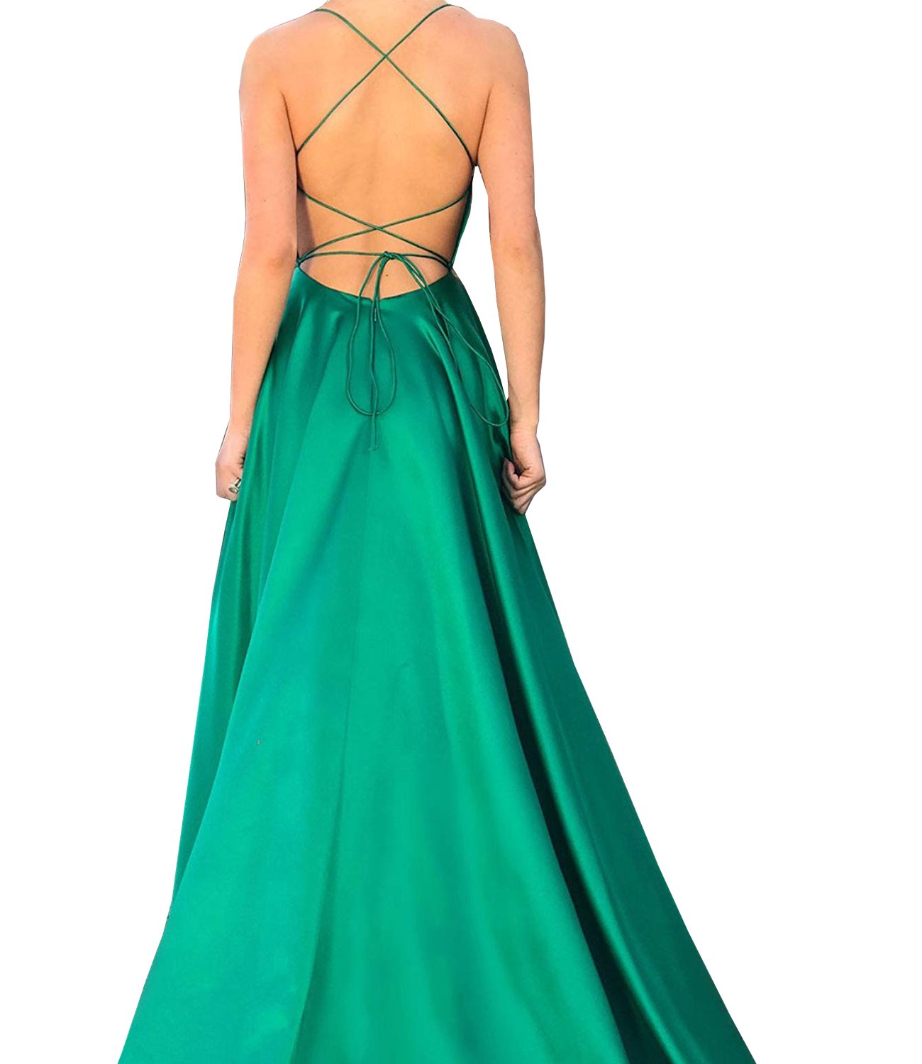 Elegant Strapless Side Split Formal Evening Gown with Pockets - Long Prom Dress for Women | Perfect for Homecoming, Cocktail Parties & Special Occasions