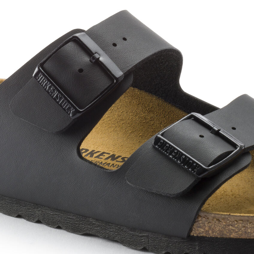 Birkenstock Arizona Birko-Flor Classic Footbed Sandals - Black | Comfortable Orthopedic Leather Sandals for Women & Men | Perfect for Walking, Travel & Everyday Wear