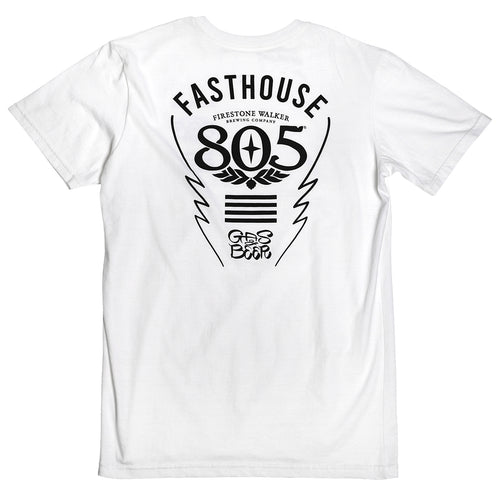 805 Crew Time Midweight T-Shirt for Men - Soft Cotton Comfort Fit Tee - White - Perfect for Casual Wear, Gym & Everyday Outfits