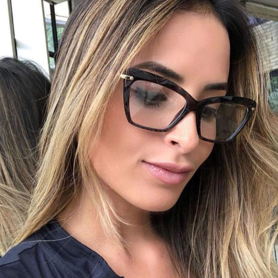 Women's Cat Eye Reading Glasses - Fashionable Crystal Eyewear Frame (Black, +1.5 Magnification) for Reading, Office Work & Stylish Accessories