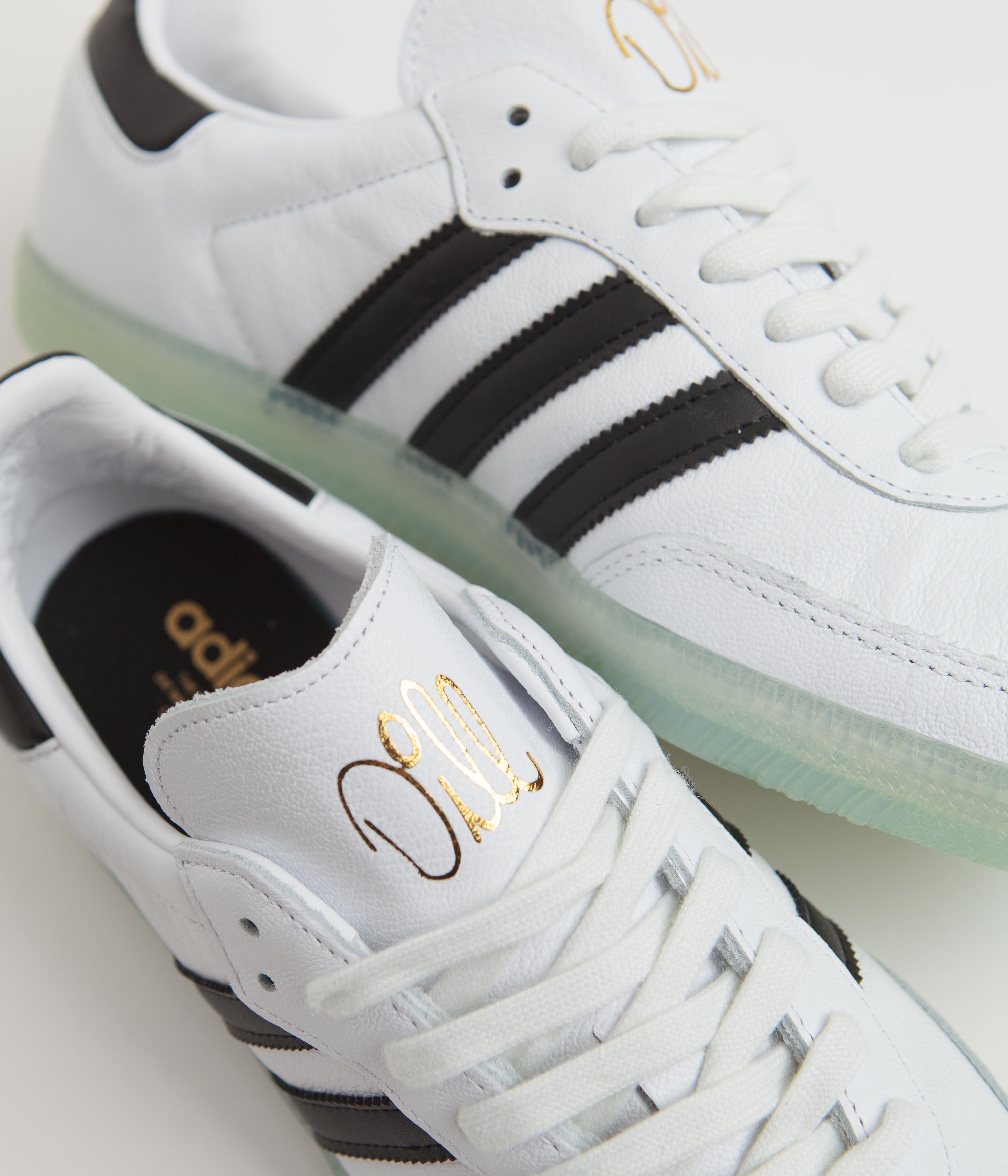Adidas x Dill Samba Sneakers - White, Black & Gold Metallic - Men's & Women's Casual Shoes for Streetwear & Everyday Wear