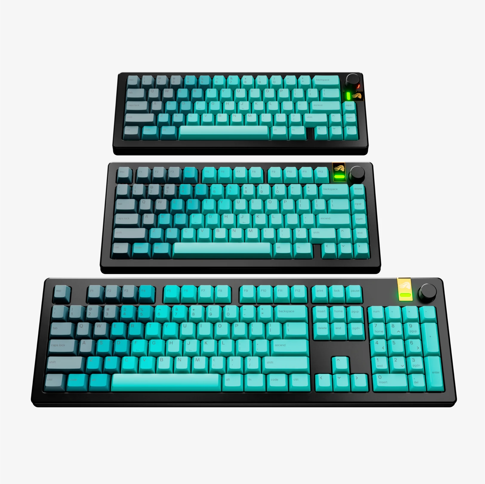 GPBT Rain Forest V2 Mechanical Keyboard Keycaps - Durable PBT Material, Cherry MX Compatible - Perfect for Gaming, Typing & Custom Keyboard Builds