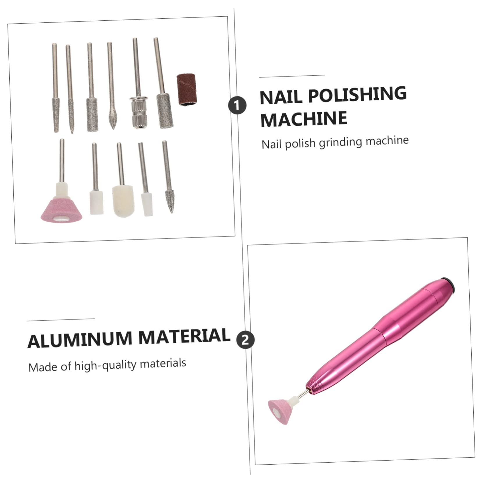 FOMIYES Professional Electric Nail Drill Kit - Portable Nail Trimmer with Multiple Grinder Bits for Manicure, Pedicure & Nail Art | Perfect for Home Salon, Nail Techs & DIY Nail Care