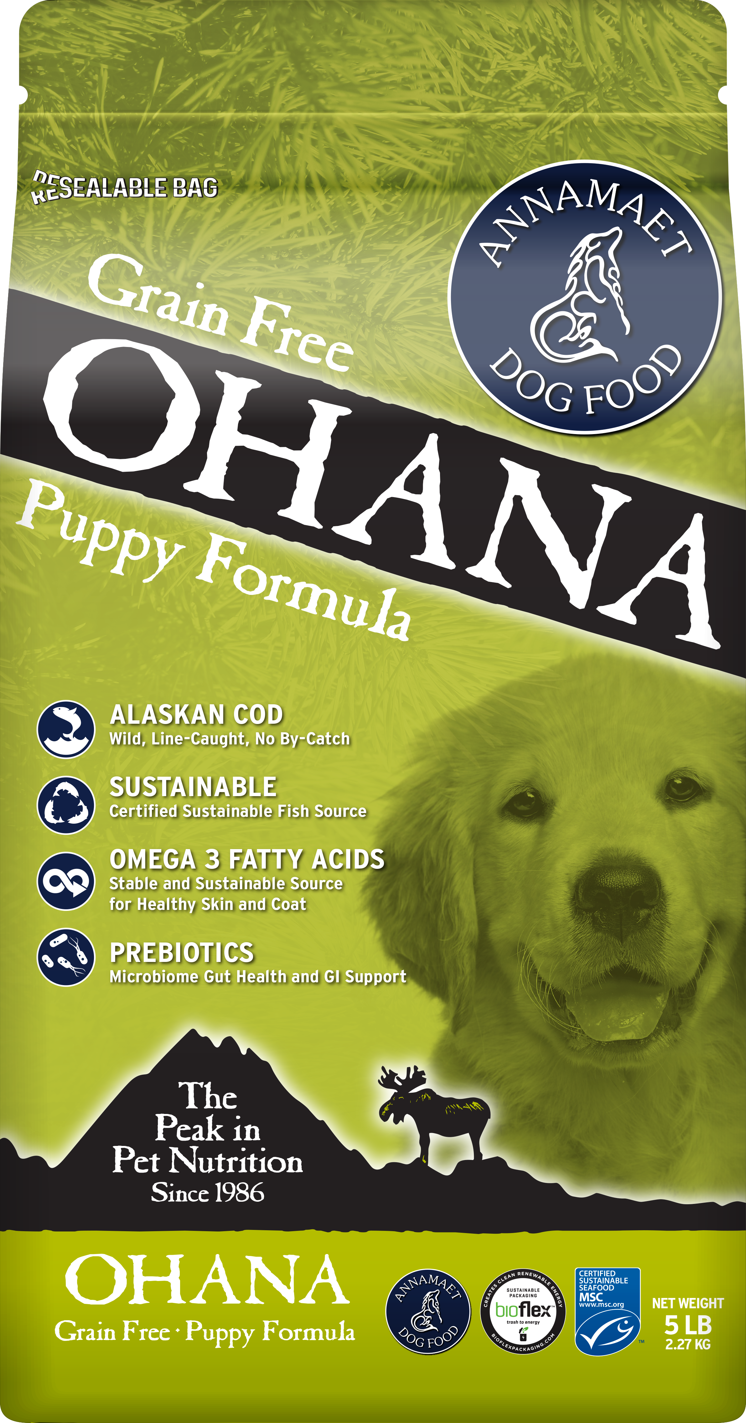 Annamaet Grain Free Dry Dog Food for Puppies - High Protein Puppy Kibble for Small & Large Breeds - Perfect for Training, Growth & Healthy Development