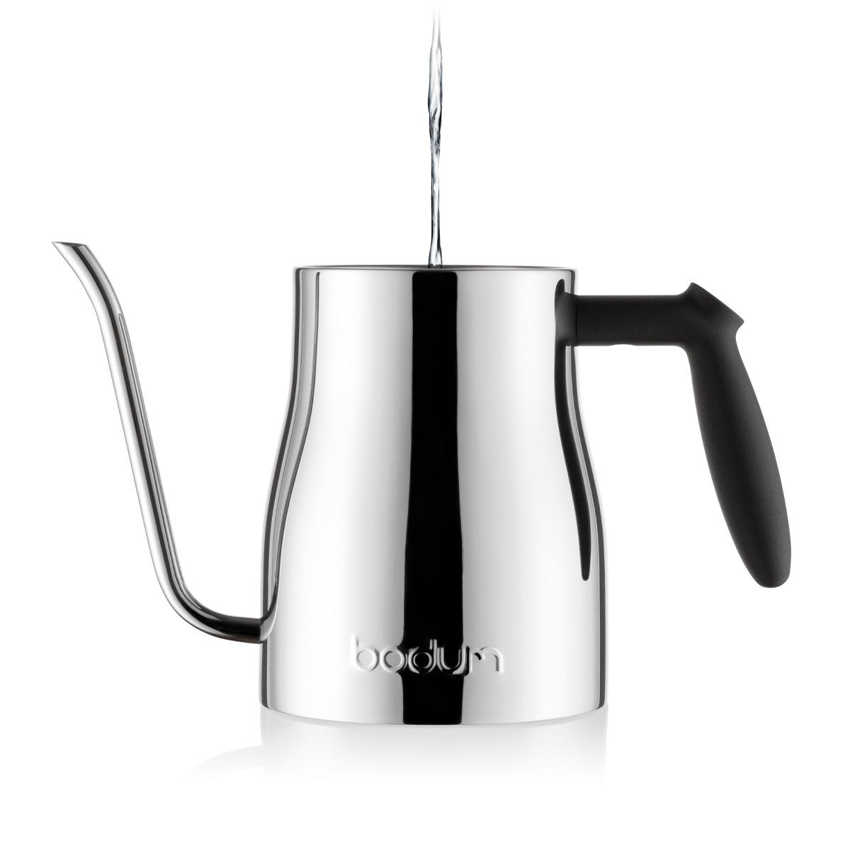Bodum Bistro 34 Oz Gooseneck Electric Pour-Over Kettle - Stainless Steel Coffee & Tea Water Boiler for Precise Pouring - Perfect for Home Brewing, French Press, and Chemex Coffee Makers