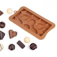 Flow Shape Chocolate Bar Silicone Mold for Baking & Cake Decorating